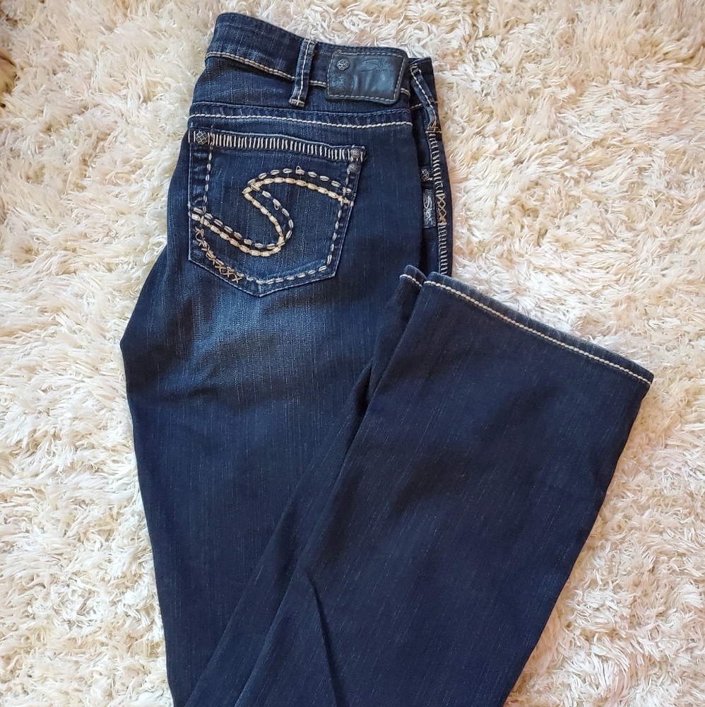Womens silver jeans